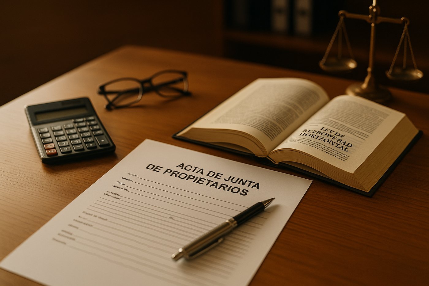 Junta de propietarios con asientos vacíos